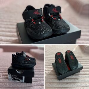 Kids Black and Red Shoes